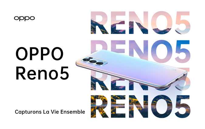 OPPO تعلن رسميّا عن أحدث منتوج لها من سلسلة Reno: الهاتف الذكيّ (5G - 4G) Reno5) قريبًا في تونس