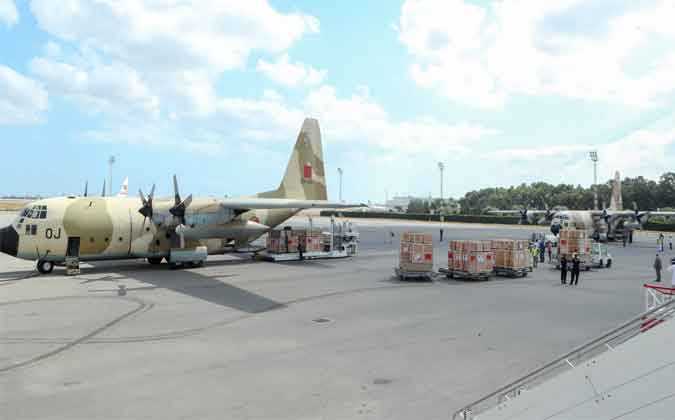 وصول أربعة طائرات عسكرية من المغرب لتركيز مستشفى ميداني في تونس 