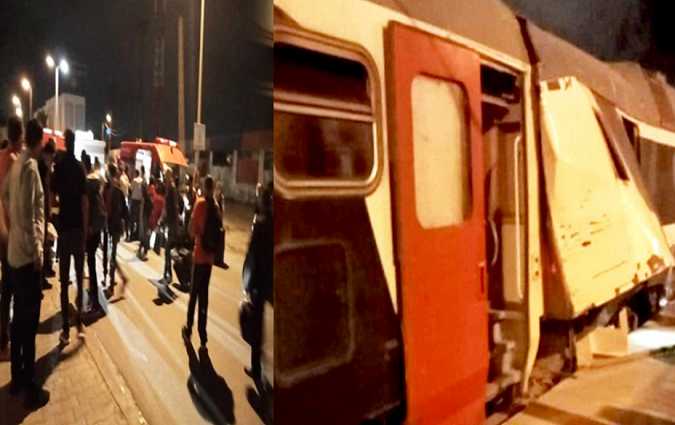 حادث اصطدام قطارين بمقرين- الخطأ بشري وايقاف السائق

