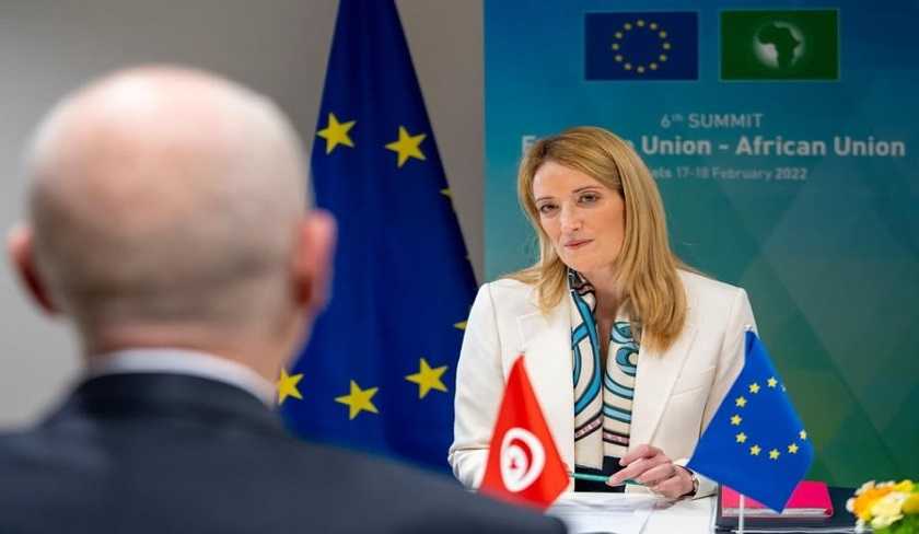 صورة لقيس سعيد نشرتها رئيسة البرلمان الأوروبي تثير استياء التونسيين