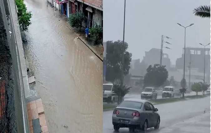 نابل- الأمطار تتسبب في اغلاق بعض الشوارع


