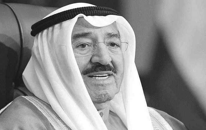 وفاة  أمير الكويت الشيخ صباح الأحمد الجابر الصباح 