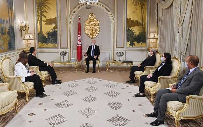 قيس سعيد يتسلم أوراق اعتماد ثلاثة سفراء جدد  بتونس