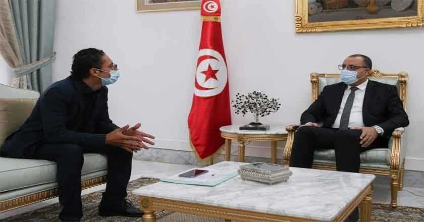 هشام المشيشي يلتقي رئيس المنظمة التونسية للأطباء الشبان
