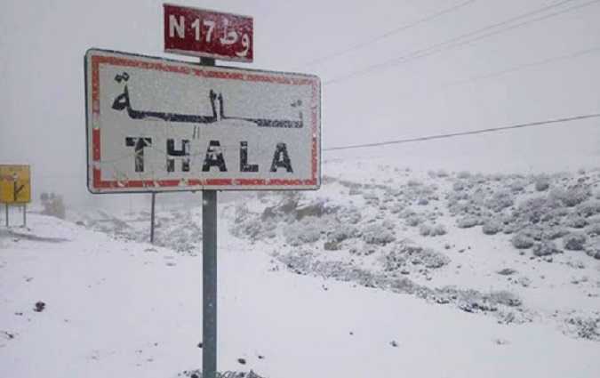 بداية تساقط الثلوج في ولاية القصرين وانخفاض حاد في درجات الحرارة

