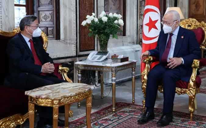 الازمة الصحية و فيروس كورونا : محور لقاء راشد الغنوشي بسفير الصين بتونس 