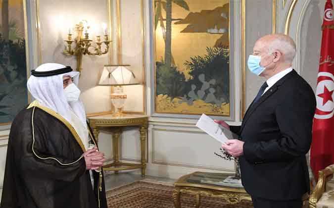 رئيس الجمهورية قيس سعيد يتلقى دعوة من الشيخ نواف الأحمد الجابر الصباح لزيارة الكويت 