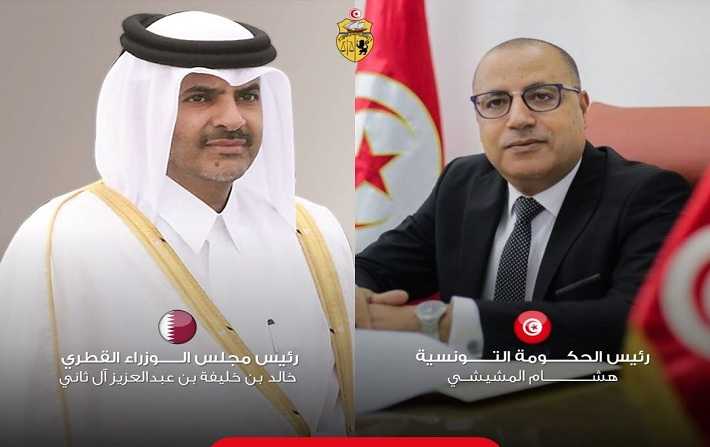 مشيشي ورئيس مجلس الوزراء القطري يتفقان على انجاح اجتماع اللجنة العليا المشتركة التونسية القطرية