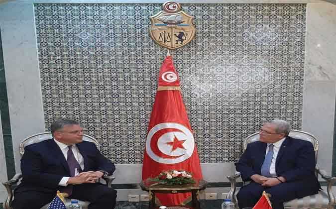 الجرندي يلتقي سفير الولايات المتحدة الامريكية بتونس 