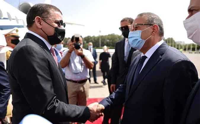 الدبيبة يصل تونس للتفاوض حول الحدود التونسية الليبية