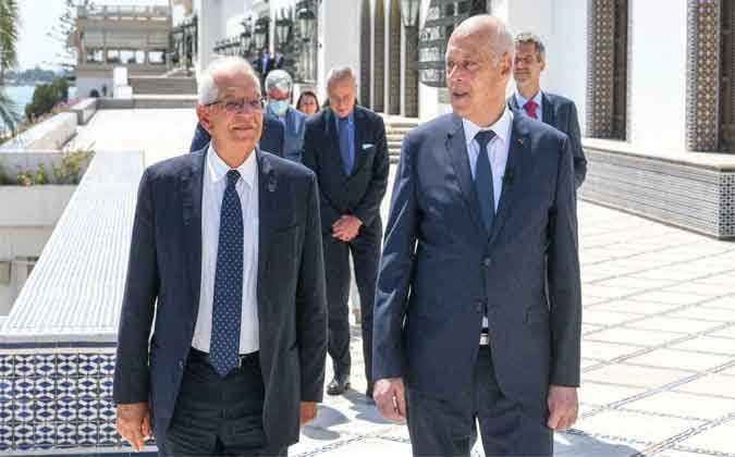 قيس سعيد لجوزيب بوريل : الدولة التونسية كانت على وشك السقوط