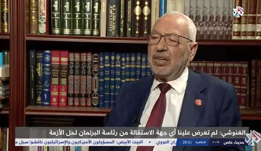 الغنوشي :  قيس سعيد اتخذ الفصل 80 ذريعة من أجل استعادة النظام الفردي في تونس