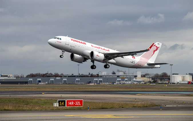 الخطوط الجوية التونسية تتسلم أول طائرة إيرباص من طراز A320neo

