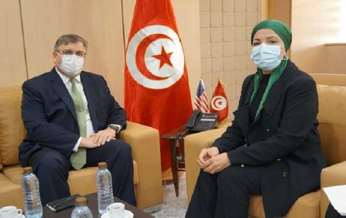 برامج التعاون بين تونس والولايات المتحدة في المجالين القانوني والقضائي محور لقاء جفال بالسفير بلوم
