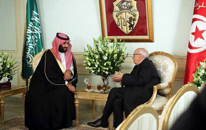 بالفيديو: استقبال حار من رئيس الجمهورية لولي العهد السعودي