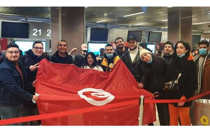 وصول  120 تونسي تم اجلاؤهم من أوكرانيا 