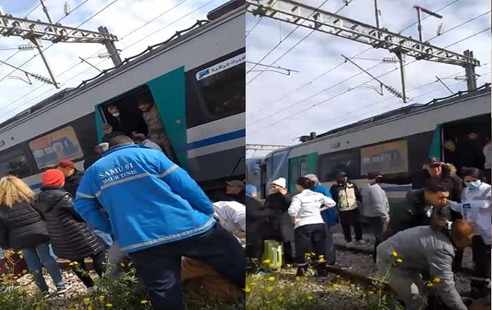 ديبوزفيل بتونس : اصطدام قطارين وسقوط 95 مصابا 