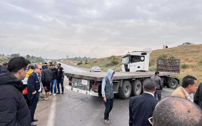حادث مرور في الطريق السيارة تونس سوسة