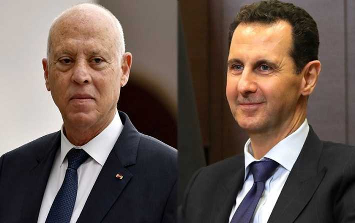 في لقائه بوزير الخارجية السوري فيصل المقداد : قيس سعيد يوجه تحياته للرئيس بشار الأسد 