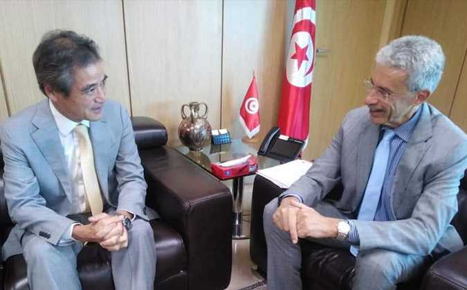 ندوة طوكيو ، محور لقاء وزير الاقتصاد بسفير اليابان بتونس 