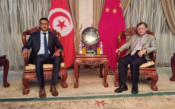منجي الرحوي يلتقي سفير الصين بتونس 