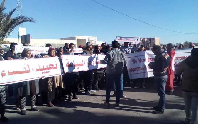  مظاهرات في المتلوي للمطالبة باطلاق سراح هاشم الحميدي