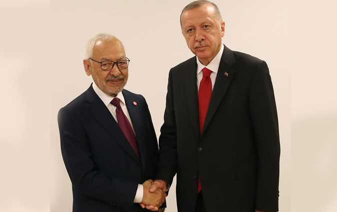 راشد الغنوشي يلتقي أردوغان في تركيا 
