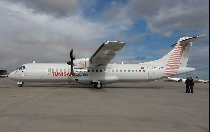 تونيسار إكسبراس تدعم أسطولها الجوّي بطائرة جديدة من نوع
 ATR 72-600