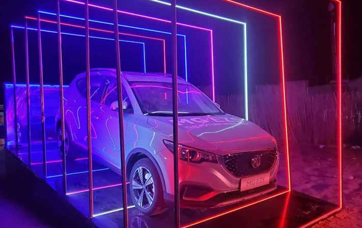 السيارة الكهربائية الأولى لـ MG Motors :عرض الـ EZS خلال مهرجان الكثبان الالكترونية 2019